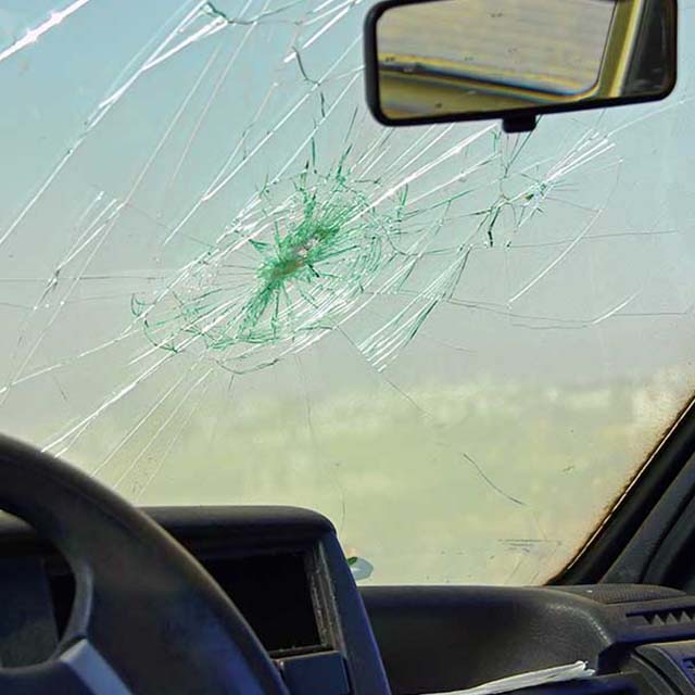 Auto Windshield Cracked