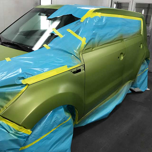 Auto Paint Green Car